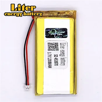 

1.25MM 2pin connector 3.7 V 453070 1200mah factory high quality lithium polymer li-ion rechargeable battery lipo battery