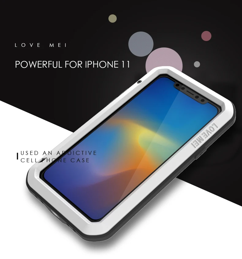 Для iPhone 11 Pro Max LOVE MEI Алюминиевый металлический бронированный чехол противоударный прочный полный корпус чехол для телефона для Apple iPhone 11 Pro