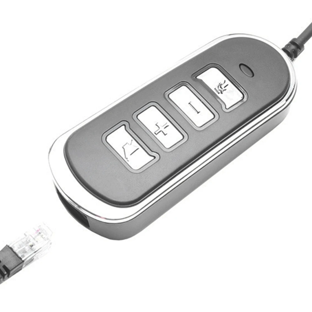 With Control Box Accessories RJ9 To USB For Audio Headphone Call Center Conversion Line Convertor Indicator Light Crystal Head