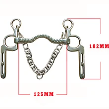 125 мм конные биты из нержавеющей стали Конный мундштук Snaffle для верховой езды гонки Halter бит оборудование