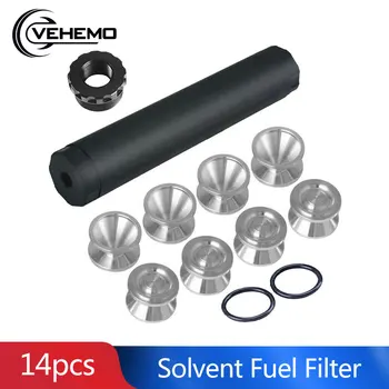

Vehemo 14pcs 5/8-24 1/12-28 Fuel Filter Solvent Trap Filter D Cell Storage Cups Fuel Trap Solvent Filter Strainer Auto