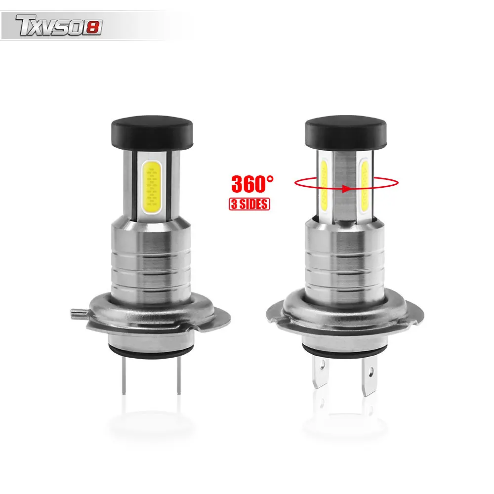 2X H7 Car LED Headlight Conversion Kit COB Bulb 110W 30000LM Automotive 2X LED Headlight Lights Bulb HiLo Beam Super