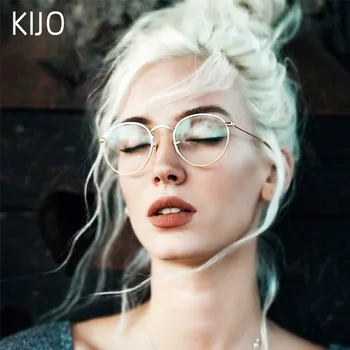 

Computer Glasses2020 Eyewear Frame Anti Blue Light Game Glasses Anti Glare Eyeglasses Frame Women Round Clear Lens Glasses