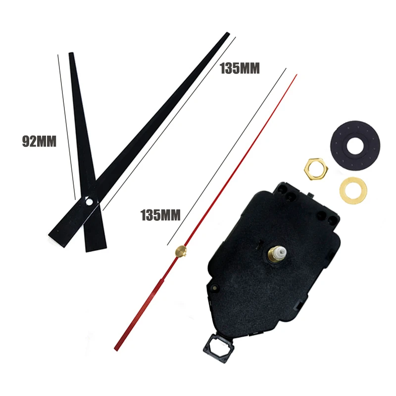 1 set of Pendulum Clock Movement with Fashion Needles for часы настенные большие Wall Clock Replaced Parts Hanging Clockwork