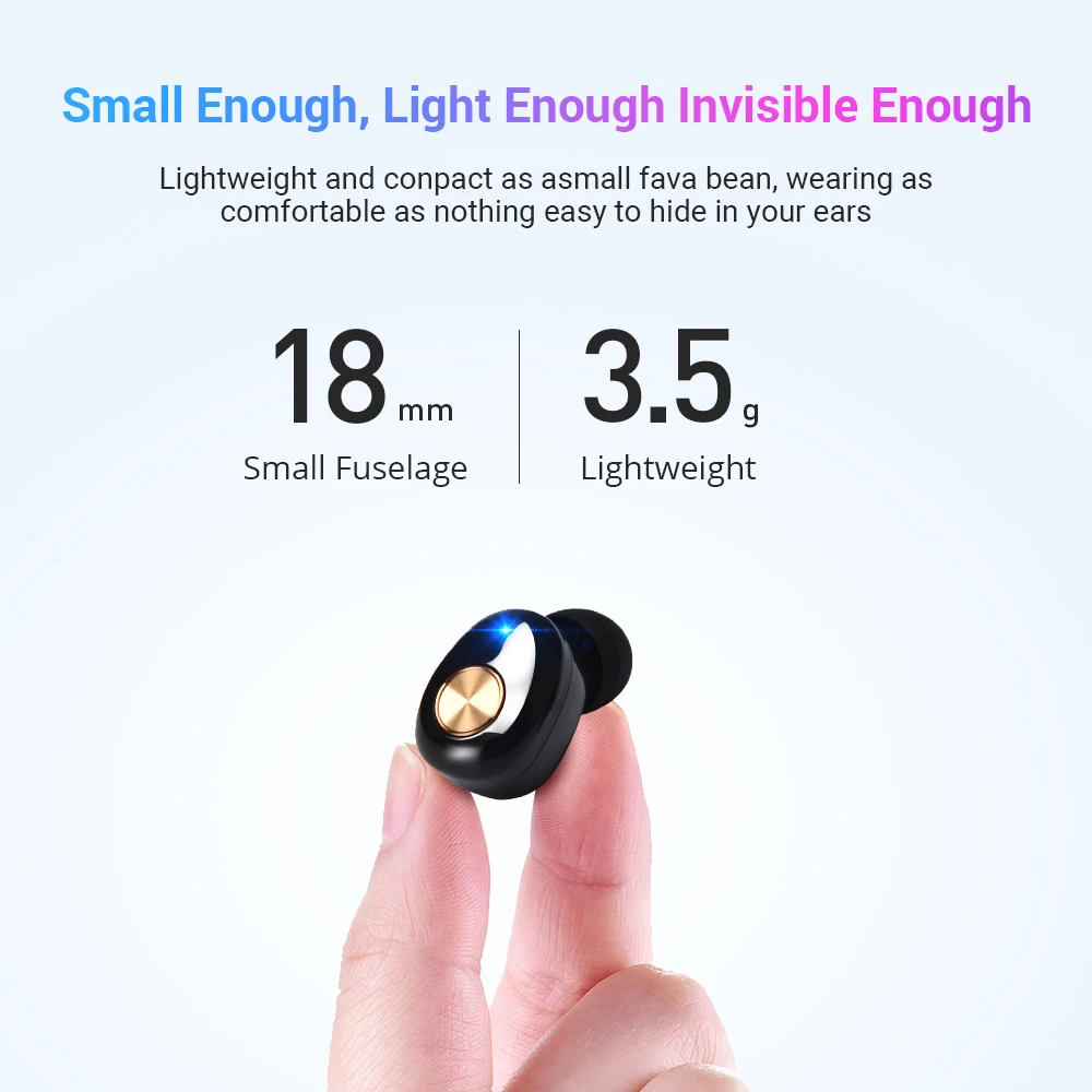 Defeway мини наушники 3D стерео звук Bluetooth 5 0 с HD микрофоном TWS Ture беспроводные