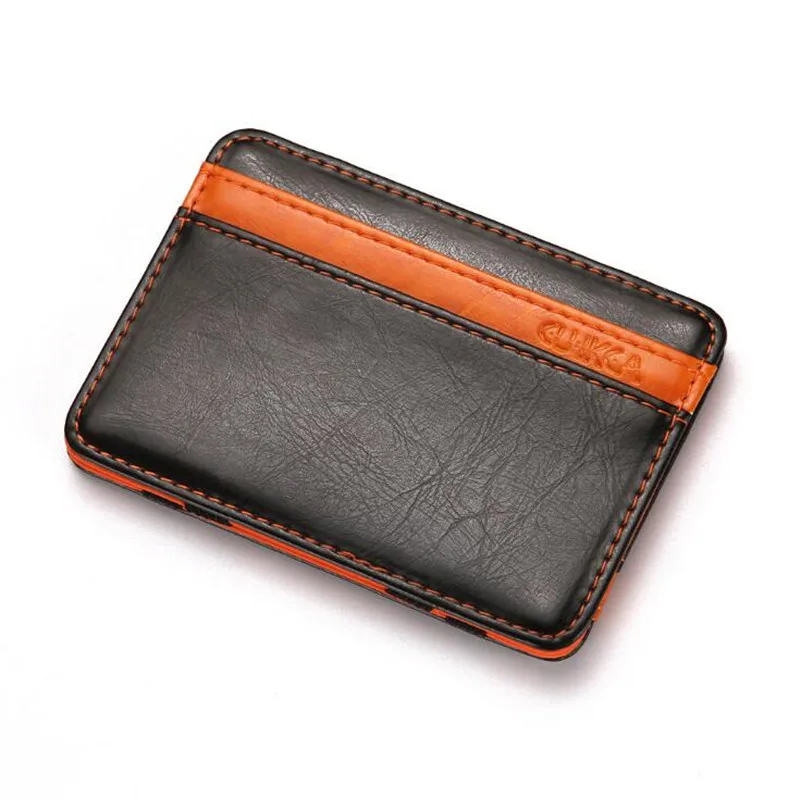 

2019 New Men's Short Card Package Credit Card Holder High Quality PU Magic Wallet Multifunctional Mini Card Wallet Tarjetero