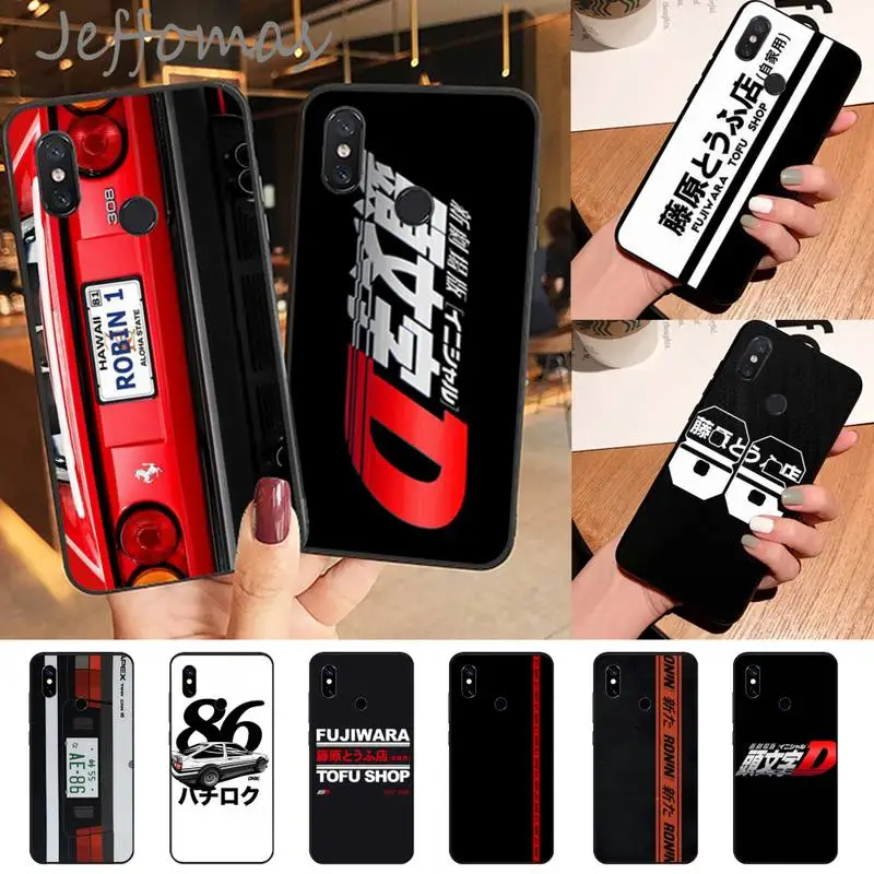 

Initial D AE86 Phone Case For Xiaomi Redmi Note 4 4x 5 6 7 8 pro S2 PLUS 6A PRO