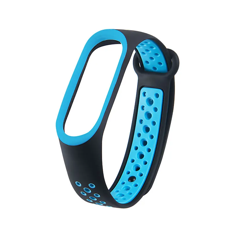 Ремешок для Xiaomi mi Band 3 4 дышащий mi band ремешок Замена M3 M4 Plus браслет для Xiaomi mi Band 3 4 Смарт-часы наручные