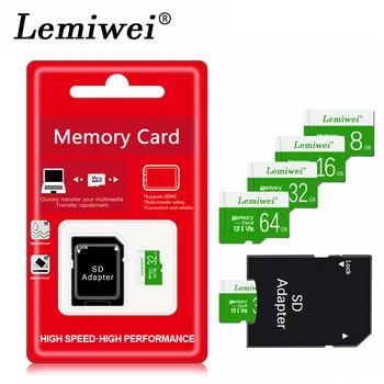 

Micro SD Card 8GB 16GB 32GB Memory Card Class10 64GB 128GB Microsd TF card 32 gb usb flash for Smartphone with gift free adapter