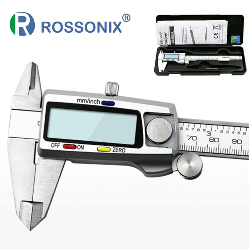 Высокоточный металлический цифровой штангенциркуль из нержавеющей стали 6 дюймов 15 см измерительный инструмент ЖК-штангенциркуль Штангенциркули измерительный инструмент наборы