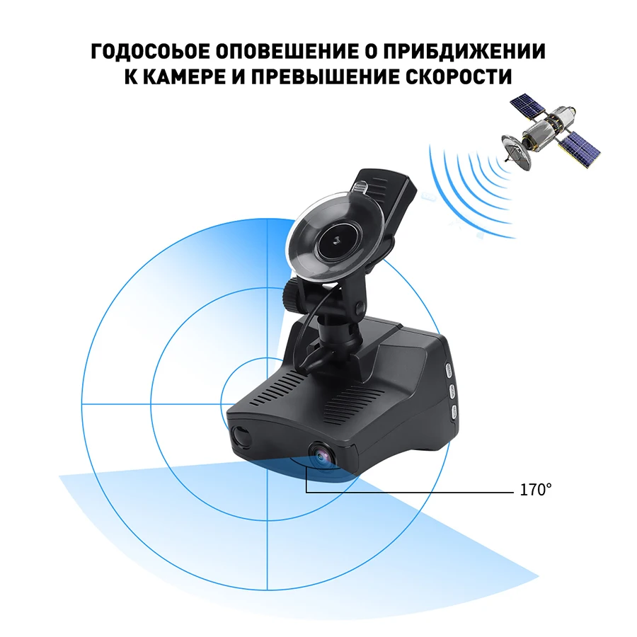 QUIDUX Автомобильный видеорегистратор 3 в 1 антирадар, GPS DashCam Ambarella A7LA50 OV4689 FHD 1296P видеорегистратор супер конденсаторы