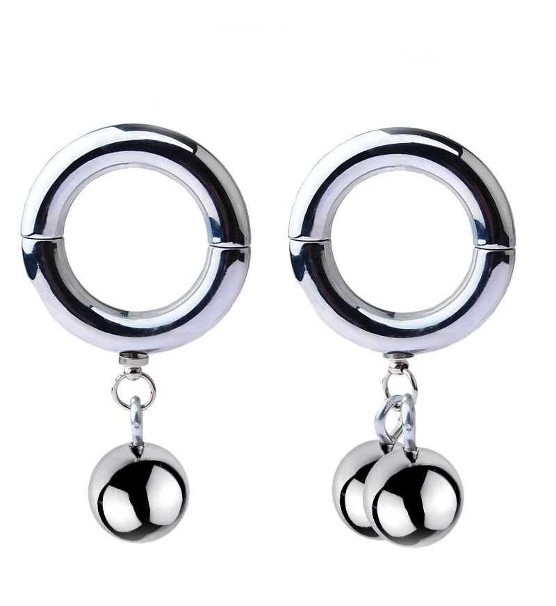 Metal Penis Ring Testicle Ball Stretcher Scrotum Cock Locking Pendant Weight For CBT Male Sex Toys Men SM | Красота и здоровье