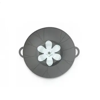 

New Flower Silicone Lid Spill Stopper Pot Bowl Cover Anti-overflow Cooking For Cookware Massager