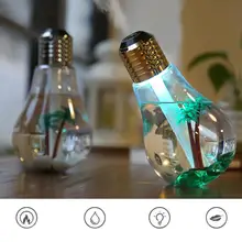 Home Office lampa kolorowa żarówka nawilżacz powietrza ultradźwiękowy USB 400ML dyfuzor olejków eterycznych Atomizer odświeżacz Mist Maker