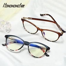 Iboode очки для чтения «кошачий глаз» женские анти-синий светильник очки для чтения при дальнозоркости диоптрий+ 1,0 1,5 2,0 2,5 3,0 3,5 4,0