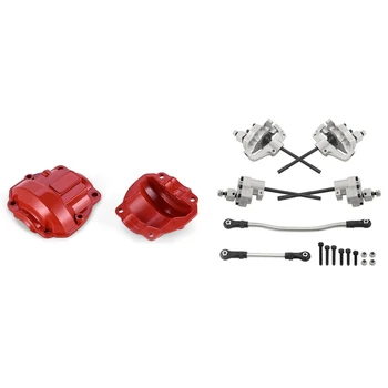 

Portal Axle Box Cover (AL.) for RGT EX86100 86100 & Front Rear Axles with Steering Link for 1/10 Axial SCX10 II 90046