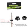 RISK 2pcs Bicycle Valve Nut With 3 in 1 Valve Core Wrench Waterproof Washer Aluminum MTB Road Bike Presta Valve Protection Caps ► Photo 2/6