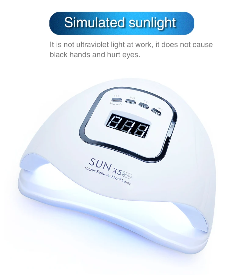 72 Вт УФ светодиодная лампа Сушилка для ногтей для всех типов гель 36 светодиодов Гель-лак для ногтей SUNUV отверждения таймер льдинка светильник для машинка для маникюра UV