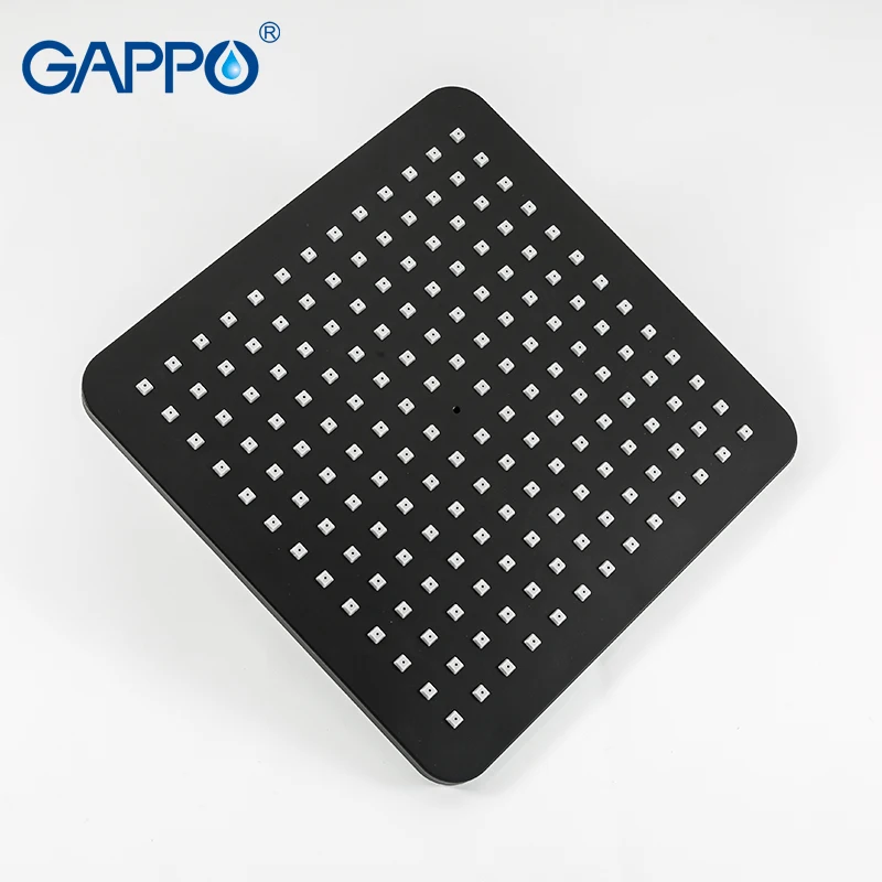 GAPPO термостатическая Душевая система Горячий Холодный Смеситель для ванной душ латунный кран Ванна душевой набор термостатический смеситель Черный кран