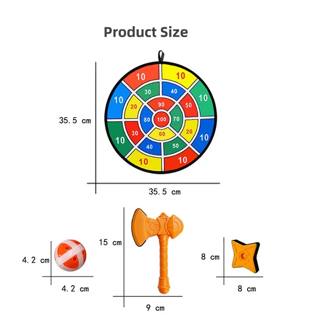 Safety Sticky Ball Target Darts Toy Children's Target Toy Kids Toys Cartoon Sticky ball Cloth Quality Dartboard Sets 5