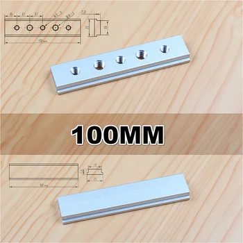 

2PC 100mm Aluminium Alloy T-Slot T-Track Miter Track Jig Fixture For Woodworking DIY Table Saw Workbench Woodworking Tools