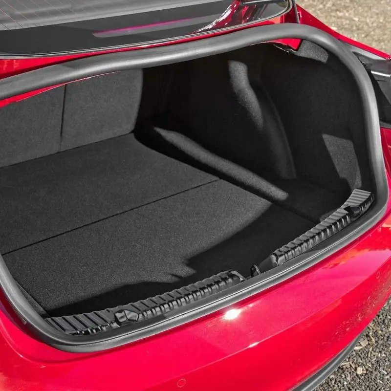 Защита багажника из нержавеющей стали для Tesla модель 3- автомобильный ВНУТРЕННИЙ Задний бампер Накладка