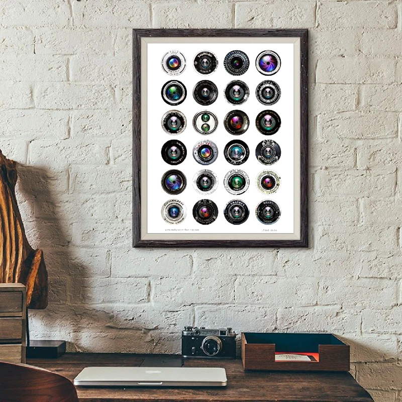 Винтажные линзы для камеры постеры и принты творчества подарок любителей