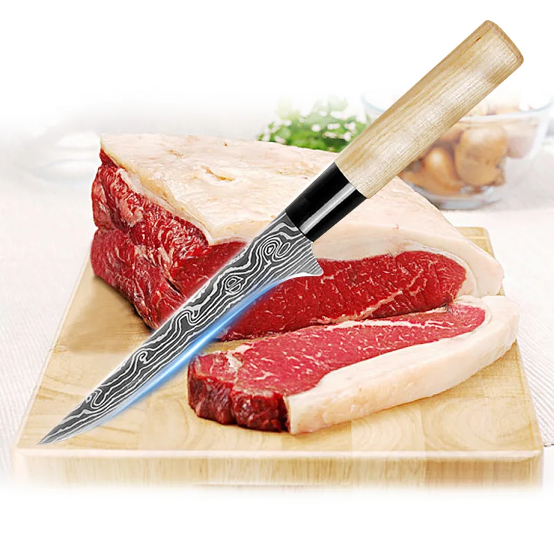 

Boning Knife 6 inch Japanese professional Sashimi Sushi Knife Cleaver Butcher Knife for Ribs Steak Meat Fish Kitchen Accessories