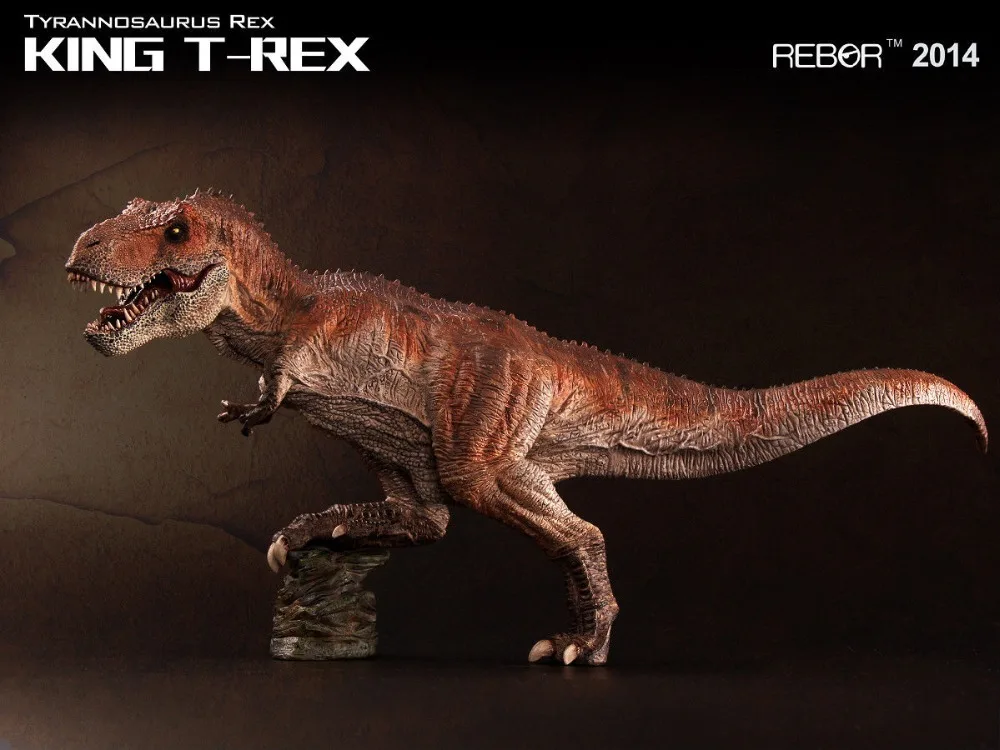 REBOR тираннозавр рекс KING T-REX Окрашенные ПВХ 1/35 Музей Динозавров Модель класса