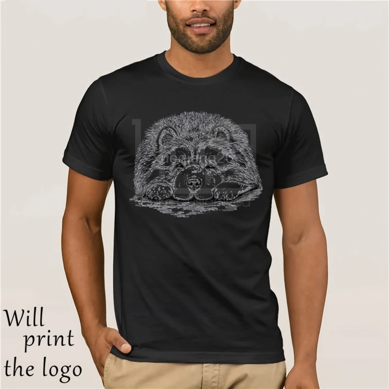 100% Cotone T Camicette Marchio di Abbigliamento Magliette e camicette Magliette Chow Chow Su Zampe Adulto T-Shirt