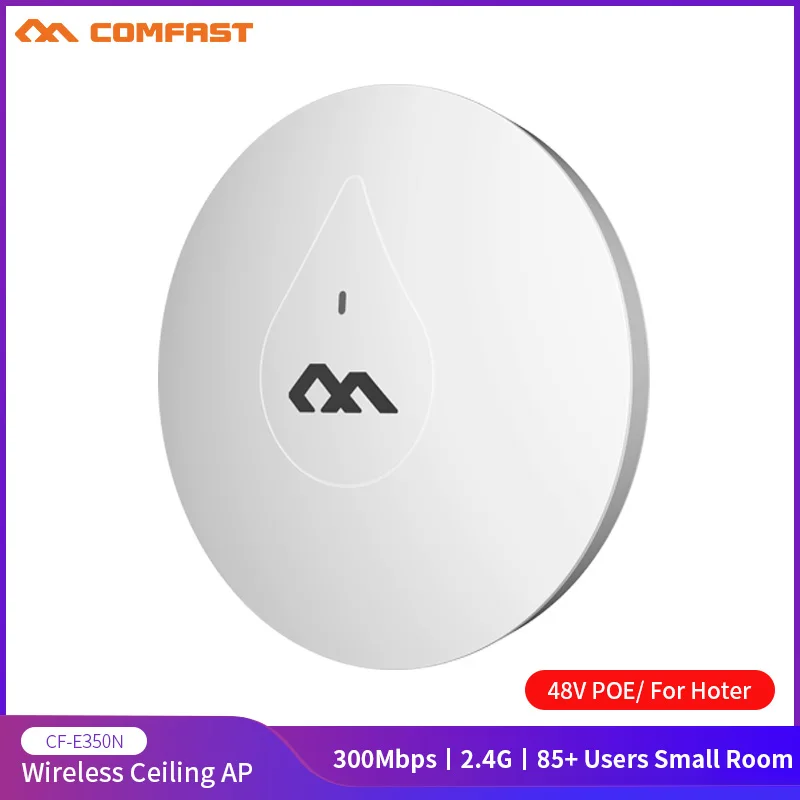 COMFAST CF E350N by Wall Мощный 300 Мбит/с комнатный потолочный AP 48 в POE Wifi роутер Точка