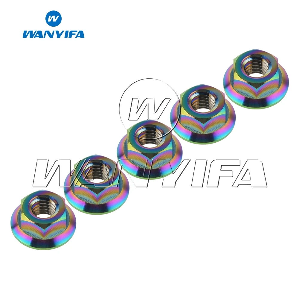 5 шт. титановые Ti M10x1.5/1 0/1 25 мм шаг DIN6923 звездочки для мотоциклетных аксессуаров|set