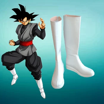 

2020 Dragon Ball Z Super Goku Black Cosplay Shoes Boots Super Saiyan White Boots Anime Men Women Shoes For Spring Free Shipping