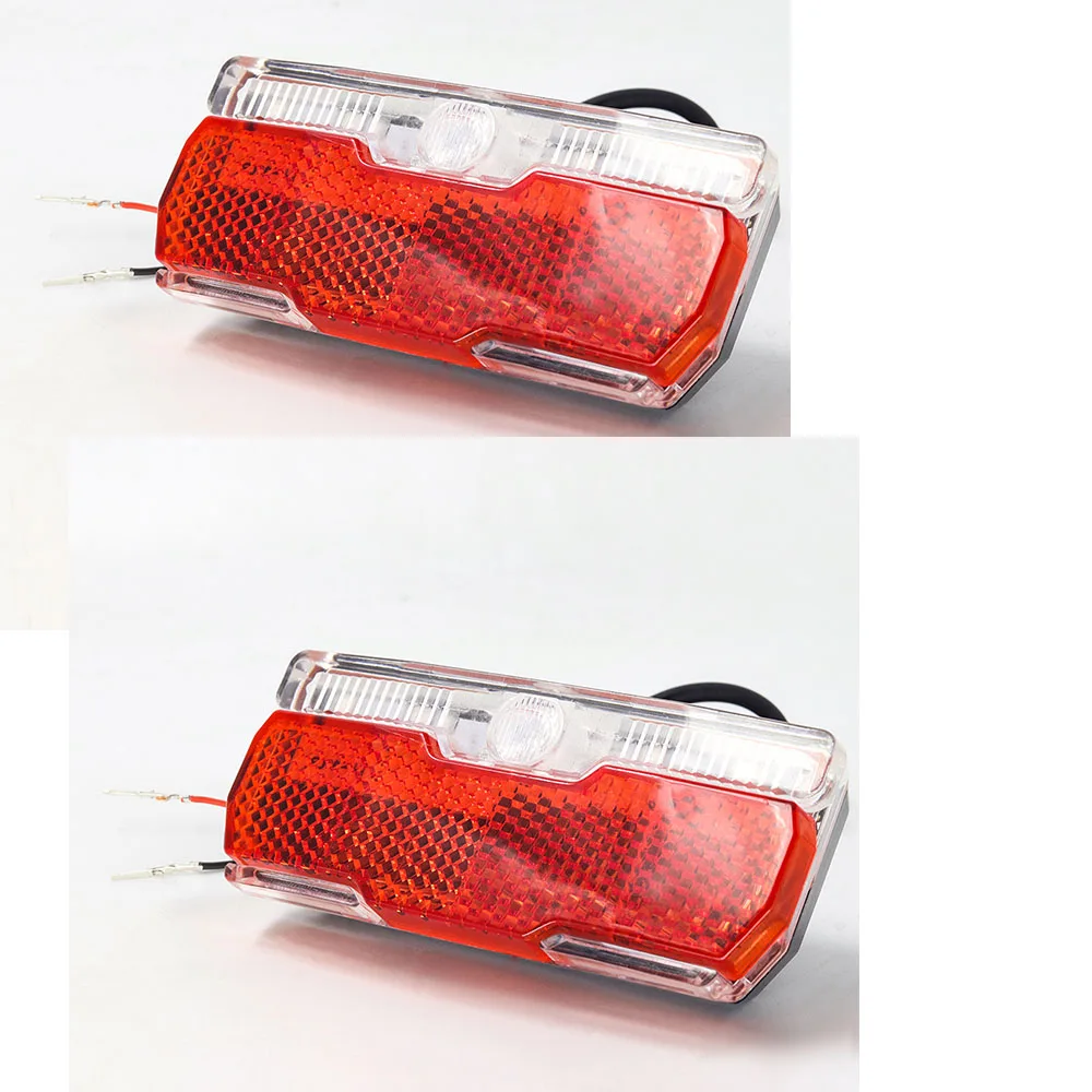 Светильник Onature для электровелосипеда на входе 12 В 24 в 36 в 48 в 60 в светодиодный Электрический свет для велосипеда хвост установка на стойку для велосипеда e задний светильник для велосипеда - Цвет: Two lights