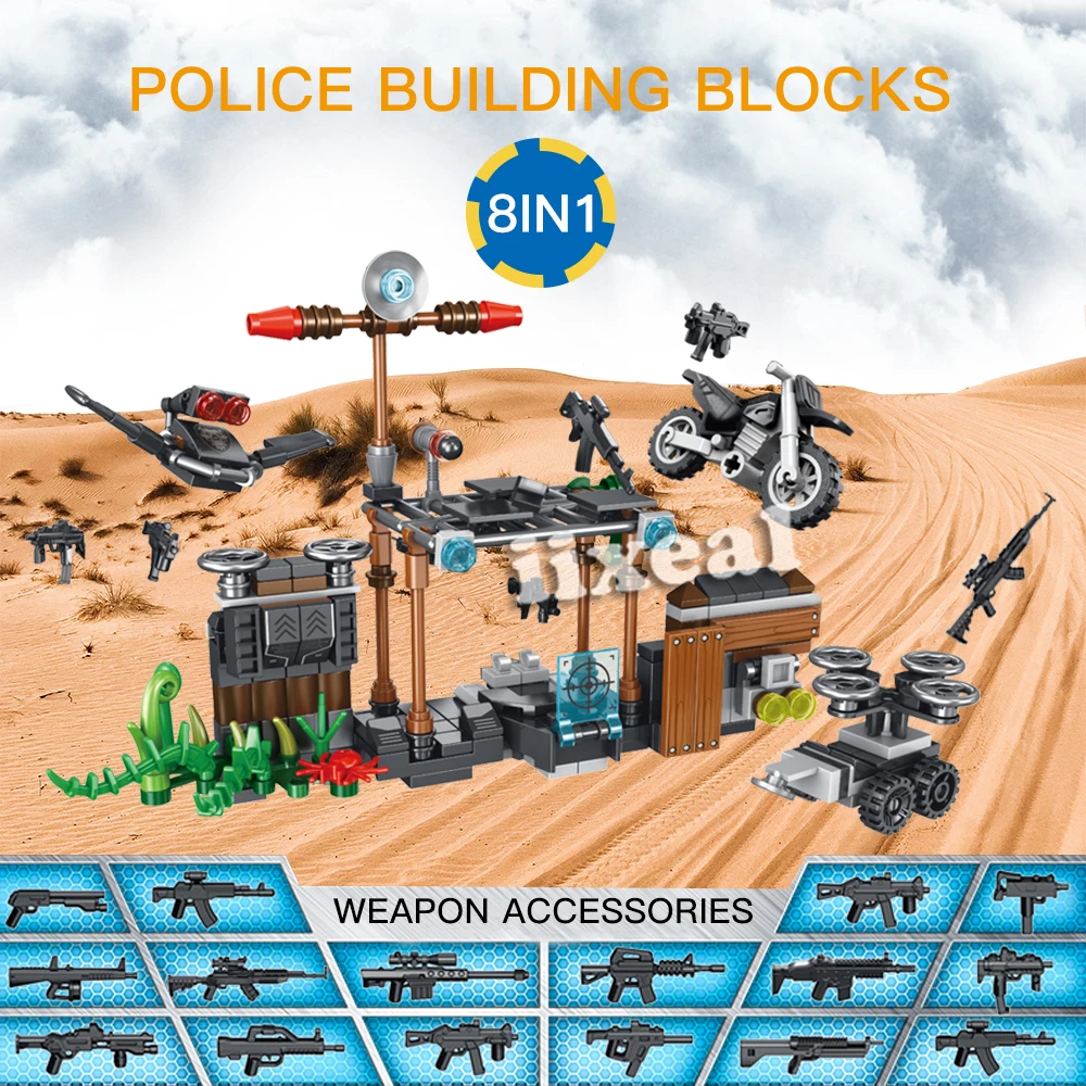Новый Fit Lego городской спецназ команда летающих тигров строительные блоки для