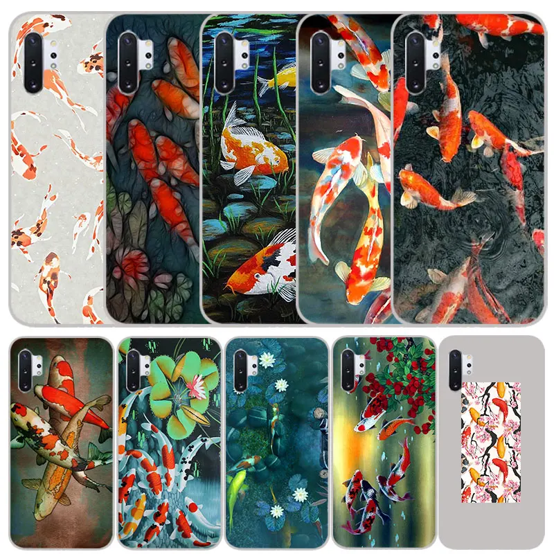 Koi Карп матовый Силиконовый чехол для samsung galaxy Note 10 pro 9 8 A90 A70 A60 A50 A40 A30 A10 M40 M30 M20 M10