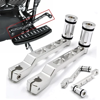 

Motorcycle Shift Lever Heel Toe W/ Shifter Pegs Compact Edge Replacement Silver For Harley Touring FL Softail Trike