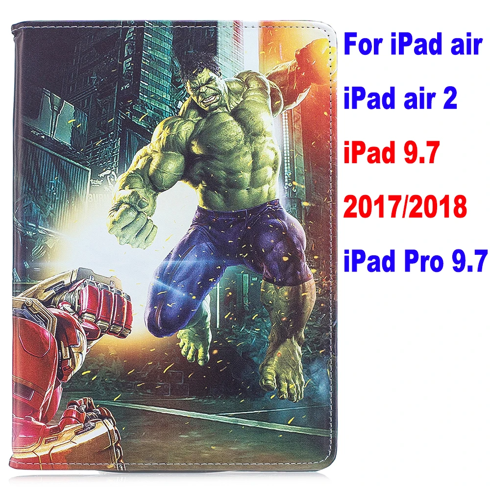 as photo Чехол для ipad 4 air 2 ipad 9,7 ipad mini 1/2/3/4/5 Pro Movie Marvel Мстители эндгейм Тор стенд coque capa Cover - Цвет: as photo