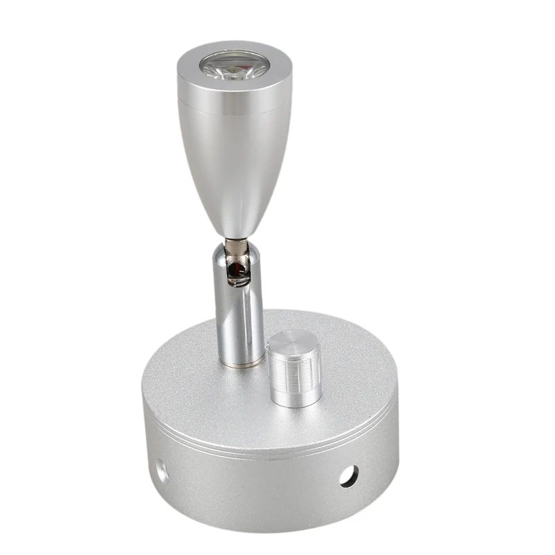 

12V 1Pcs Silver Dimmable Press Reading Light Bedside Light for Caravan RV Van Boat