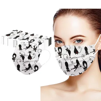 

50 Pcs Disposable Mask For Face Adult Breathable Non-Woven Face Masks For Germ Protection For Adults Mascarillas Flag Bandana