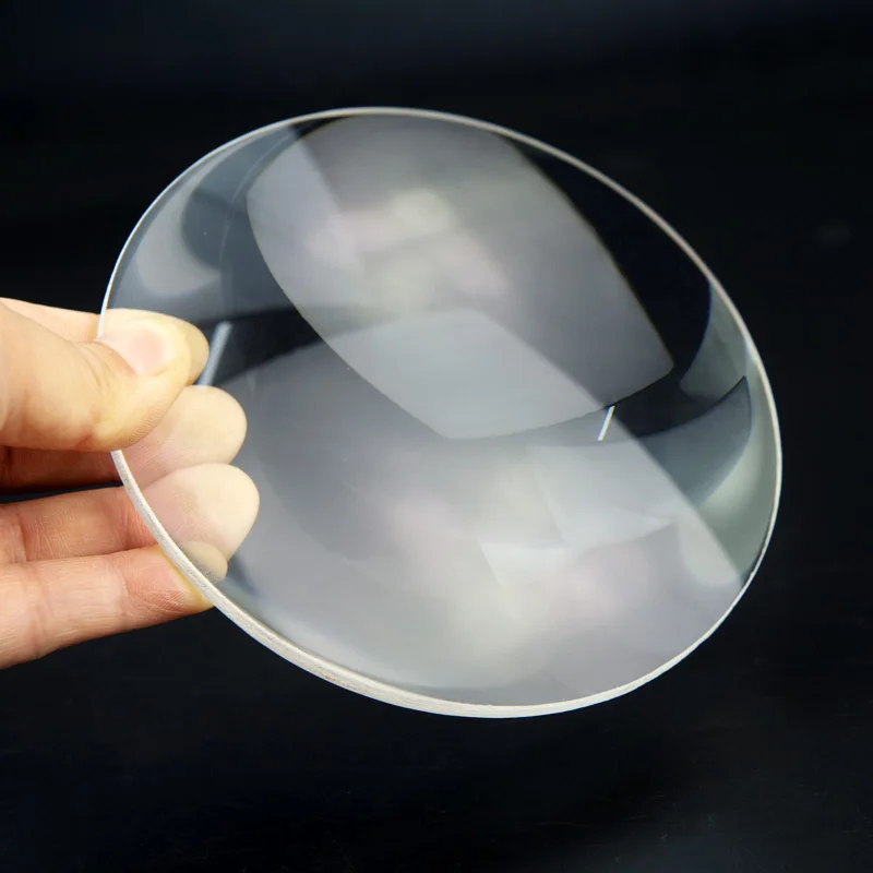 Desktop Magnifier Replace Lens 127mm 8X Magnifying Glass Lens K9 Double Convex White Optical Glass Lens  Biconvex Lens