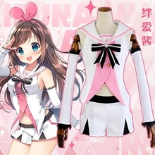 Anime Youtuber Kizuna Cosplay Costume AI Channel New Outfit Costume For Women Cosplay Popular Virtual Youtuber