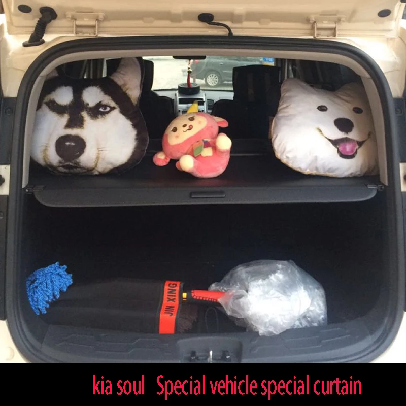 

For Kia Soul 08 - 13 Trunk Curtain Cover Curtain Trunk Rear Parcel Shelf Trunk Cover Rear Curtain Retractable Spacer Rear Racks