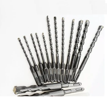 

10pcs 6 8 9 10 12 14 16 mm Diameter Square Shank 40 CR Chrome Steel Masonry Concrete Drill Bits Set For Electric Drill