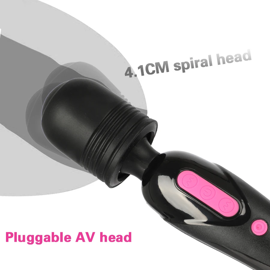 Magic Wand Powerful Vibrator Body Massager Clitoral Vibrator Rechargeable AV Vibrator Adult Sex Toys for Women Adult Sex Product (16)