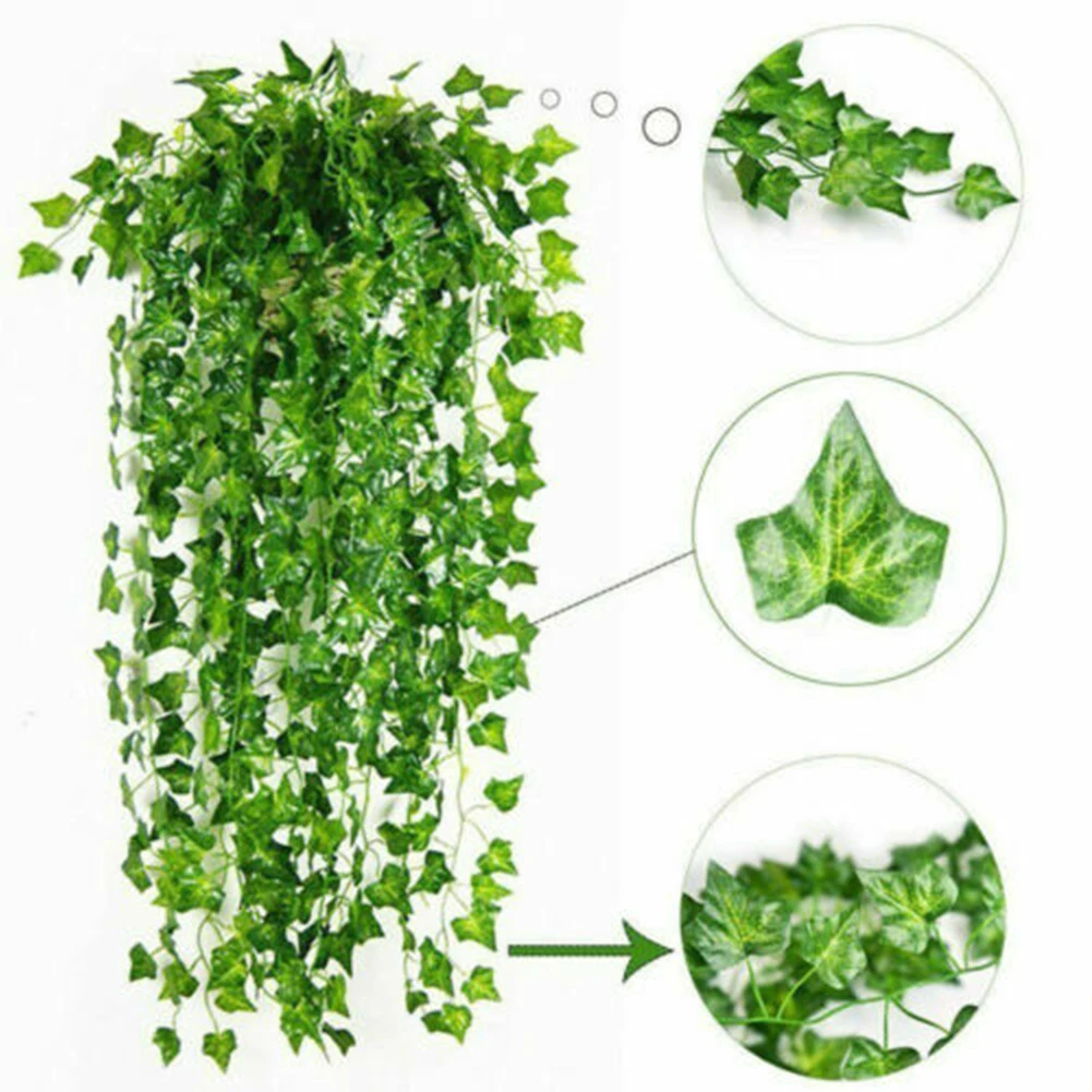 

Ivy Vine Artificial Plants, Natural Greenery Garland Hanging Ivy Leaves for Party Wedding Decoration