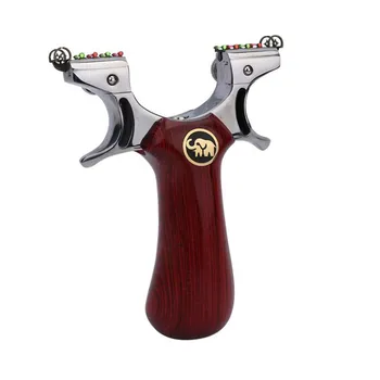 

2020 Powerful Hunting Slingshot Stainless Steel Catapult With Flat Rubber Band For Outdoor Hunting Sling Shot