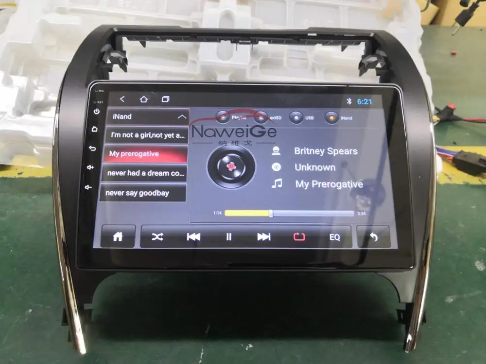 NaweiGe 10,1 дюймов Android автомобильный мультимедийный для Toyota Camry 2012- Европейская версия автомобильный dvd для Toyota Camry автомобильный стерео gps аудио