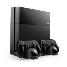 Многофункциональная подставка зарядное устройство контроллер док-станция для PS4/PS4 Slim/PS4 Pro зарядный кронштейн Подставка охлаждающий вентилятор 3 USB