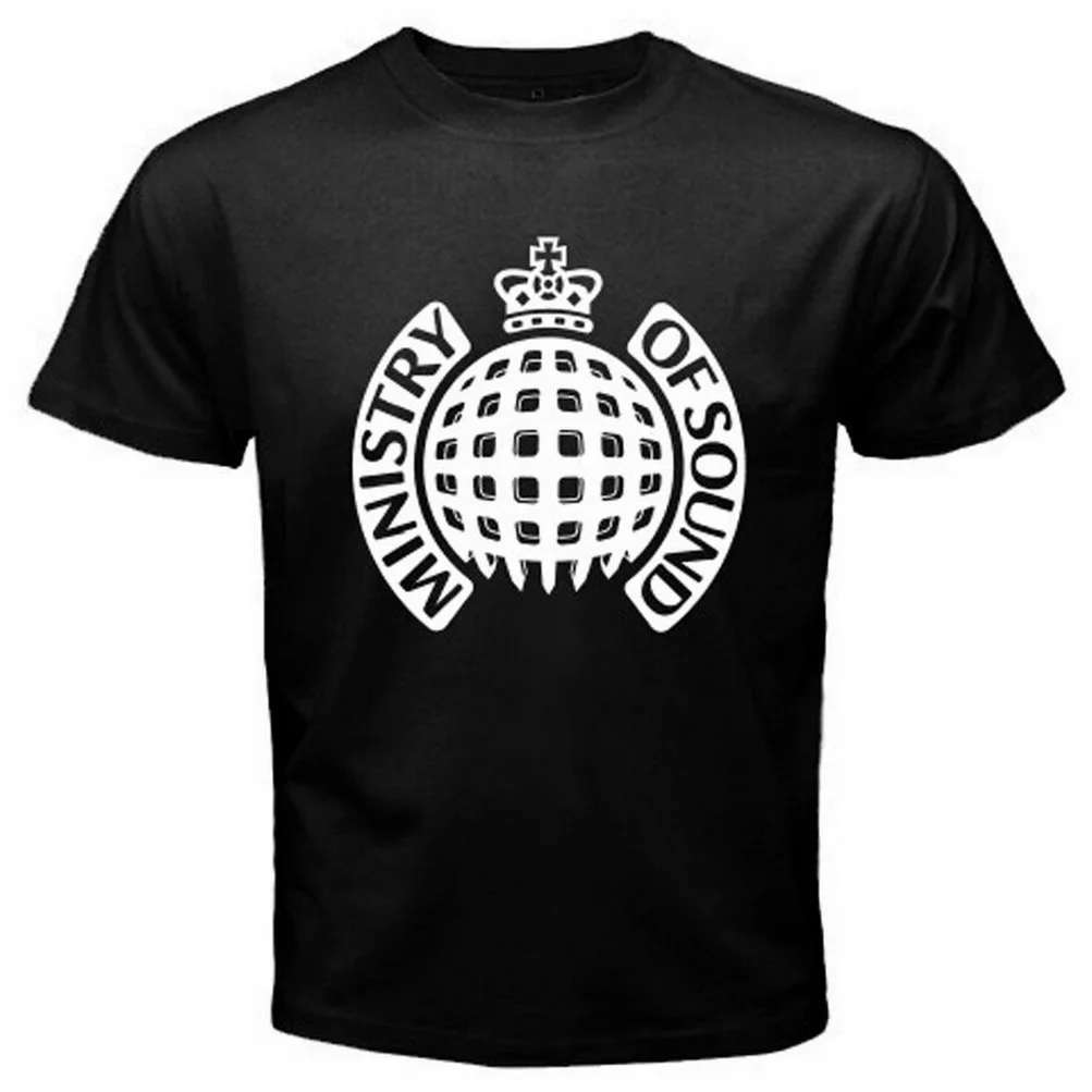 Мужская черная футболка с логотипом Ministry Of Sound Dance House разноцветная круглым